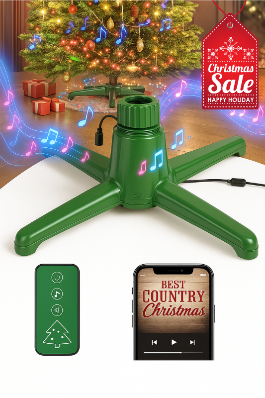 Jollyspin™ Musical Rotating Christmas Tree Stand